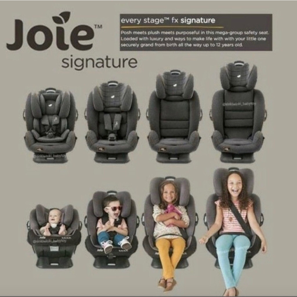 PRELOVED Joie Baby Car Seat FX Signature Noir Every Stage - Tempat Duduk Bayi di Mobil