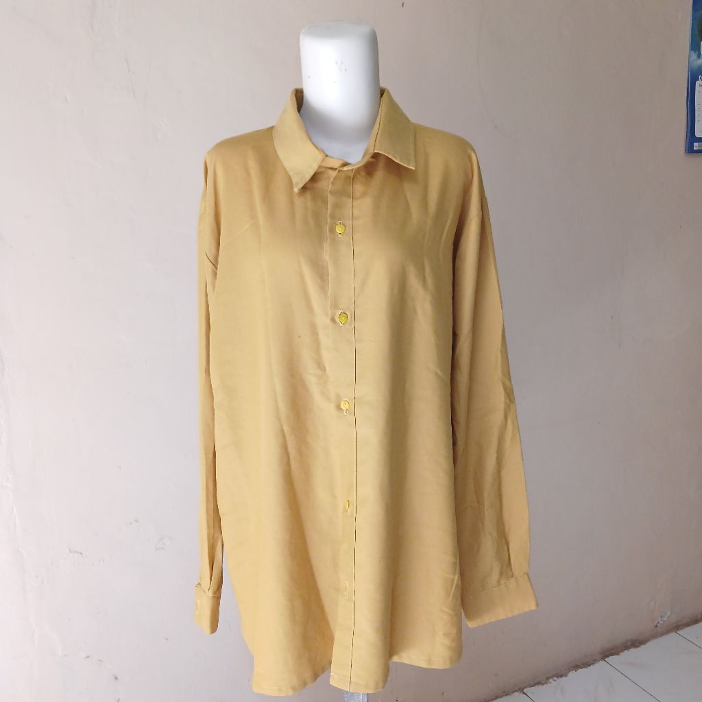 [Preloved] Kemeja tunik polos Katun premium