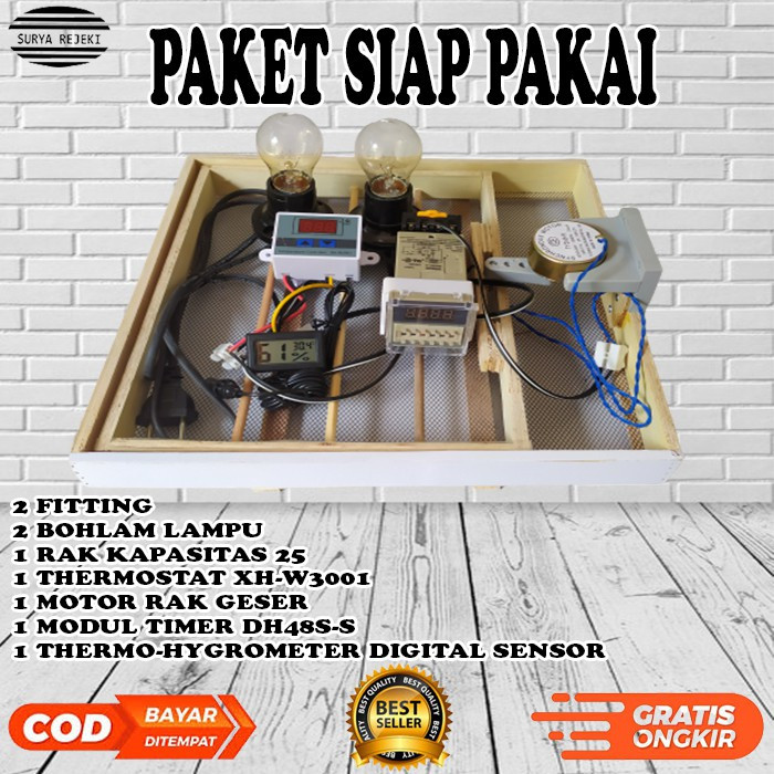 alat mesin tetas siap pakaii kapasitas 25 telur, mesin tetas telur otomatis / mesin penetas telur ot