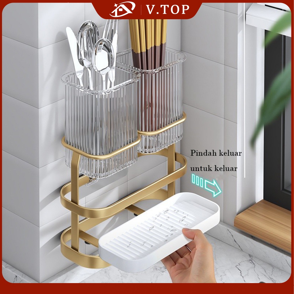 Tempat Sumpit Sendok Garpu Gantung Rak Sendok Dapur Tempat Sendok Garpu Alat Makan Minimalis