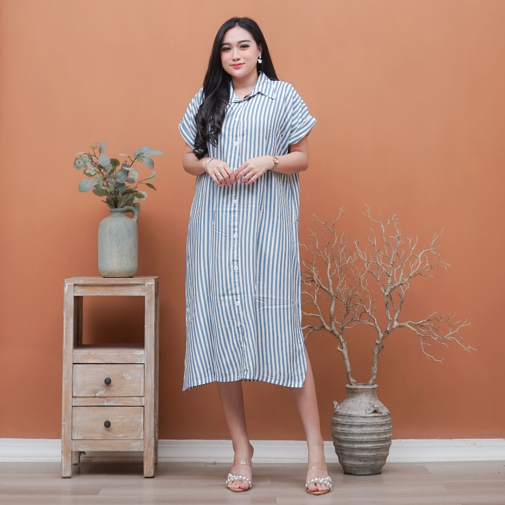 DASTER SALUR RAYON ANDINI KANCING DEPAN BUSUI FRIENDLY