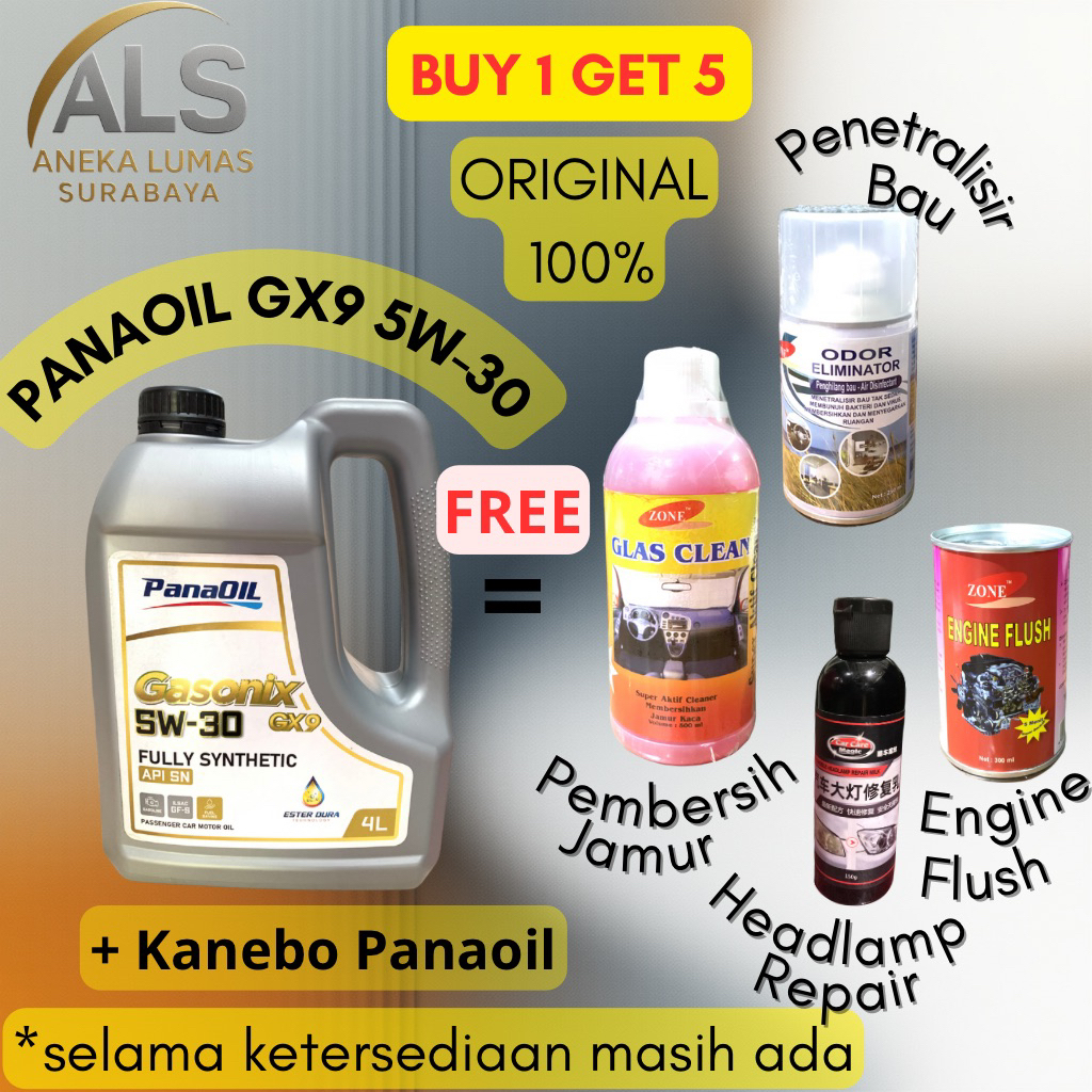 PanaOil Gasonix GX9 5W-30 Fully Synthetic 4Liter