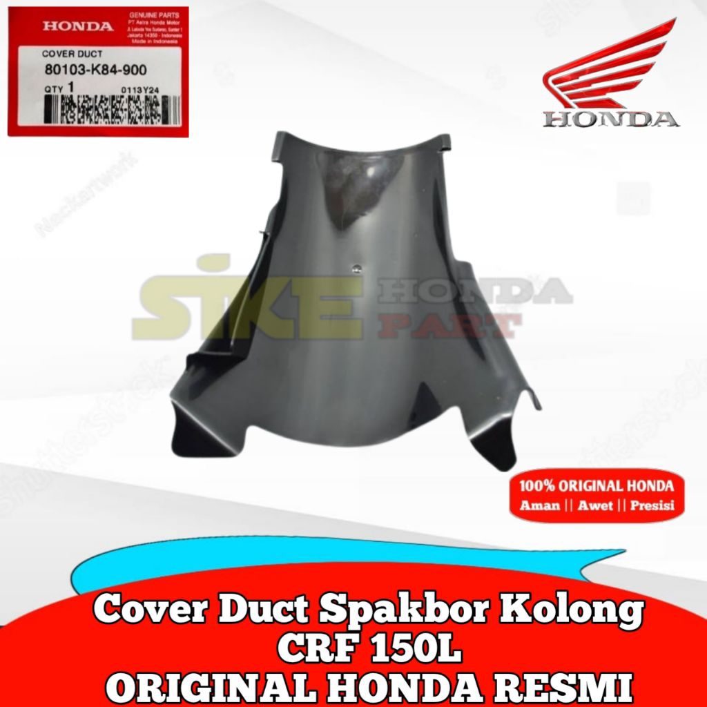 80103-K84-900 Cover Duct Spakbor kolong CRF 150L 2017-2025 RESMI
