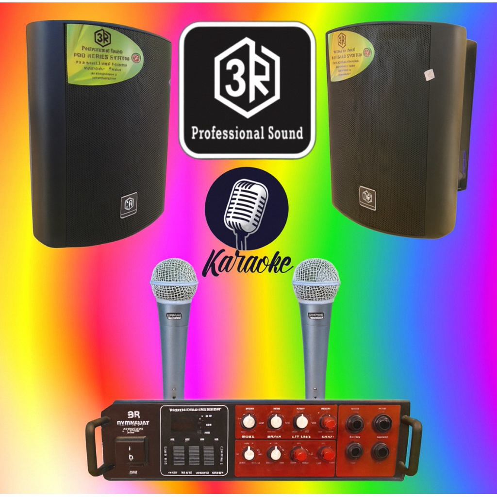 Paket Sound Mini Karaoke Profesional 3R Ampli Bluetooth Karaoke Di Hp