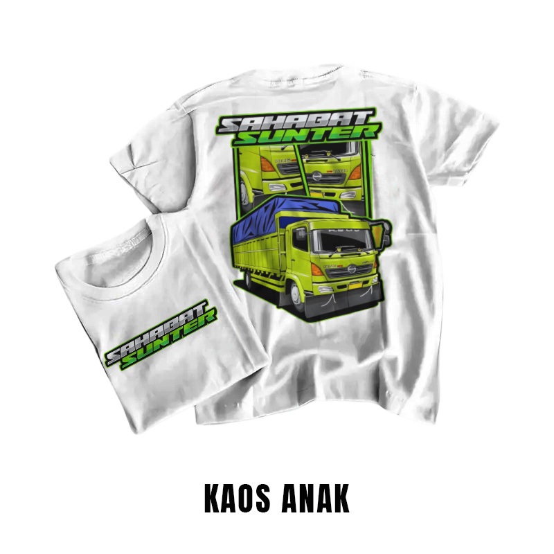 KAOS ANAK TRUK SAHABAT SUNTER BAJU TRUK OLENG ANAK UMUR 2 - 14 TAHUN