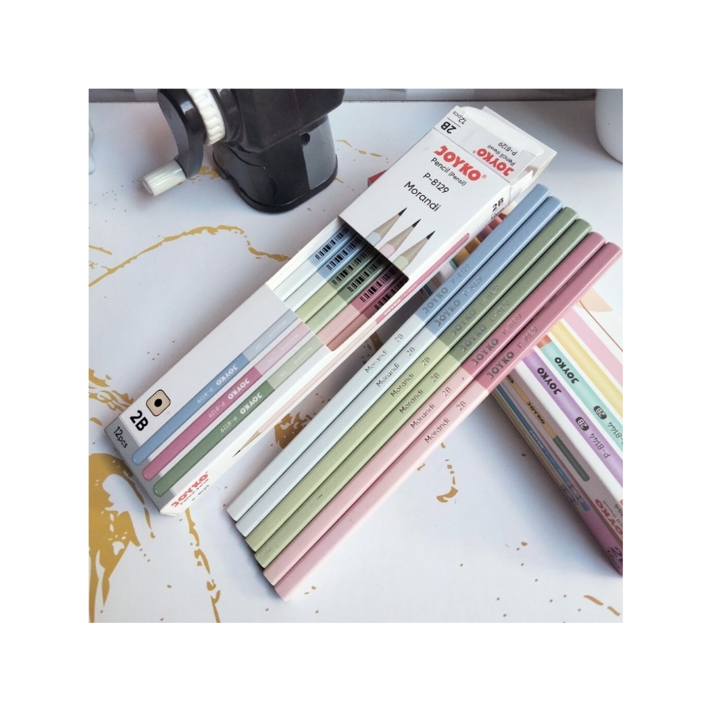 grosir atk murah -JOYKO pensil 2b p-8129 morandi/ alat tulis sekolah atau perlengkapan kantor
