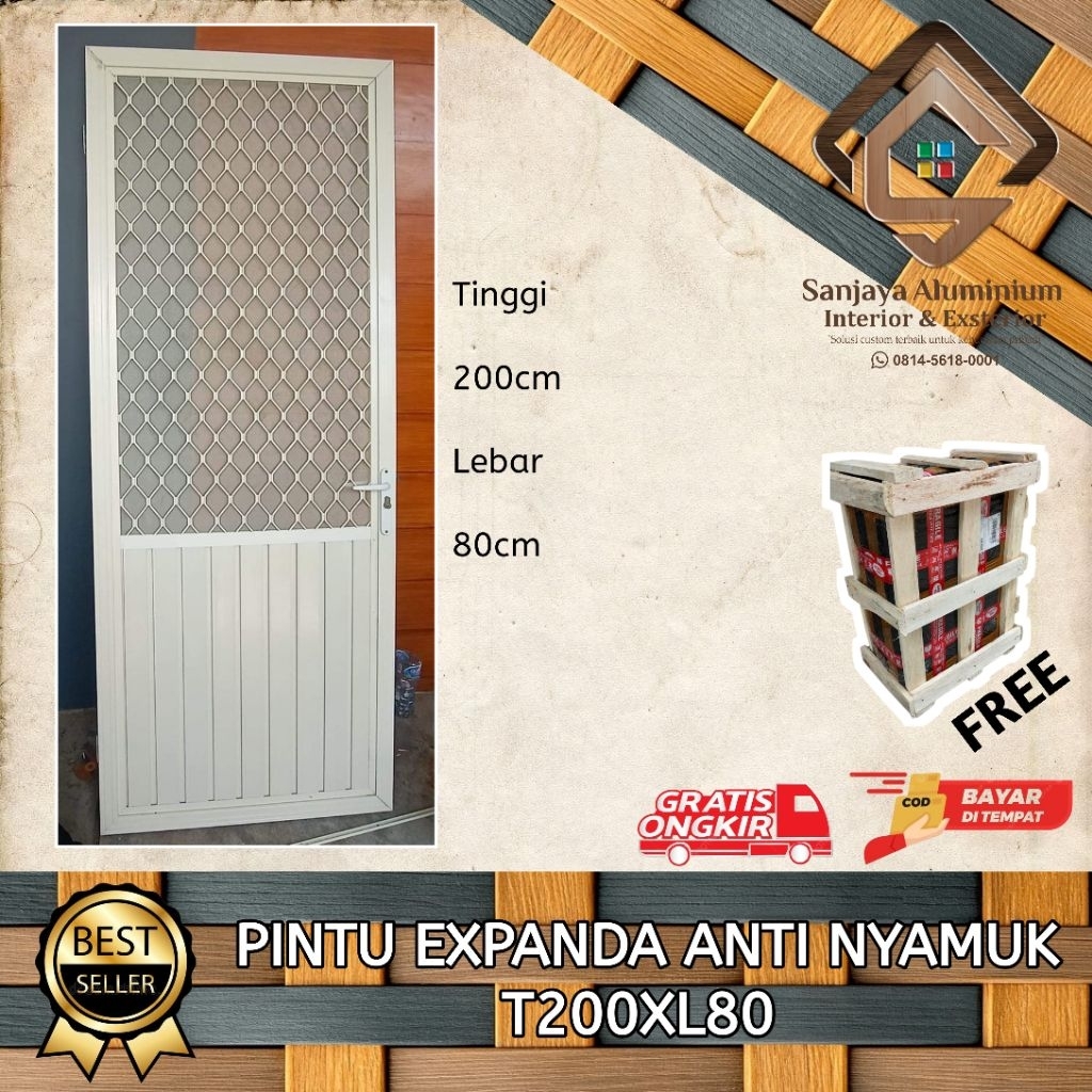 PINTU XPANDA ALUMINIUM ANTI NYAMUK