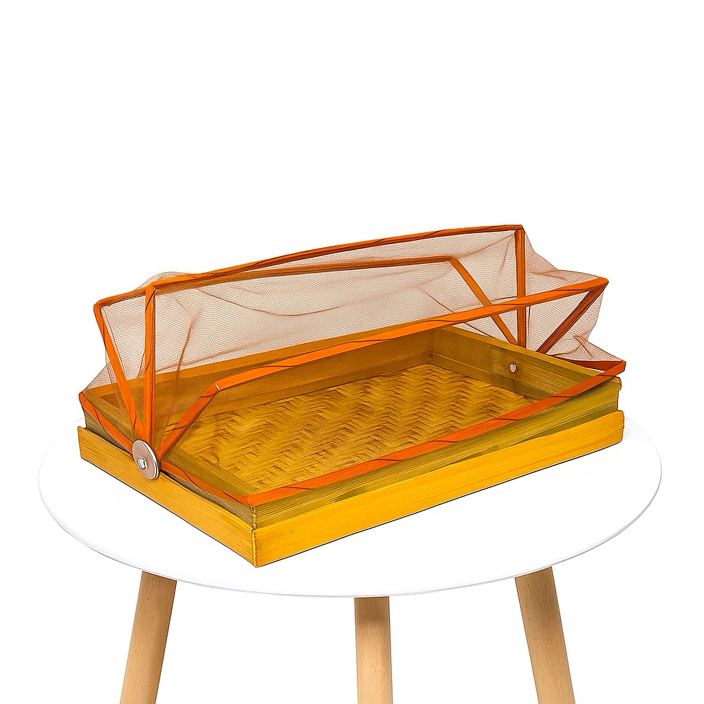 Tudung Saji Bambu 1 Set Isi 3 Pcs | tudung saji kotak | tudung saji bambu anyaman | wadah makanan