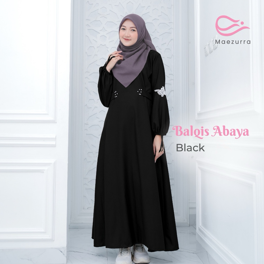 BALQIS DRESS ABAYA BASIC/ gamis lebaran / abaya lebaran / Abaya maroon / Abaya Hitam / Abaya Polos A