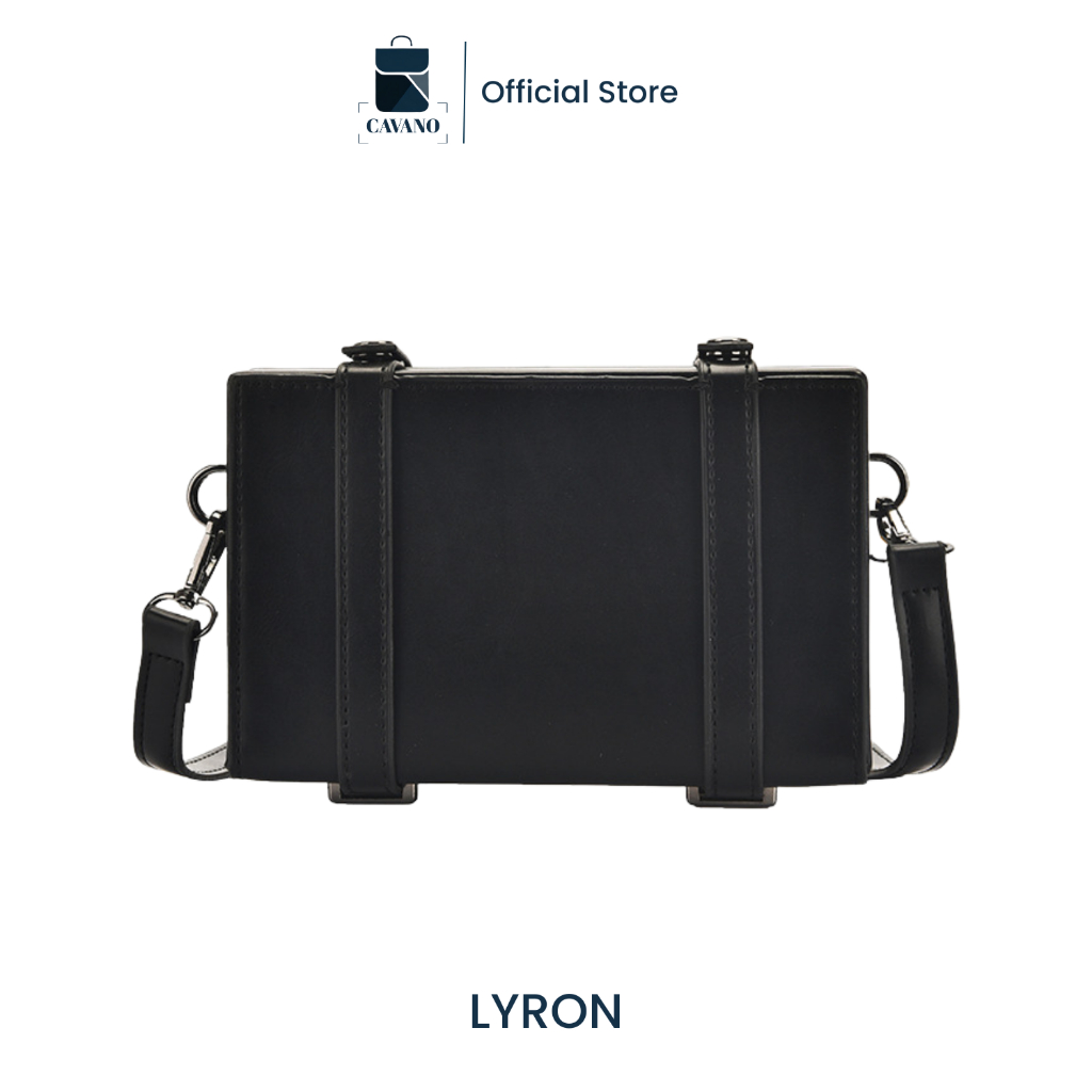 CAVANO LYRON Tas Selempang Pria Kulit PU Premium Multi Fungsi Travel Waterproof Sling Bag Cowok Tas 