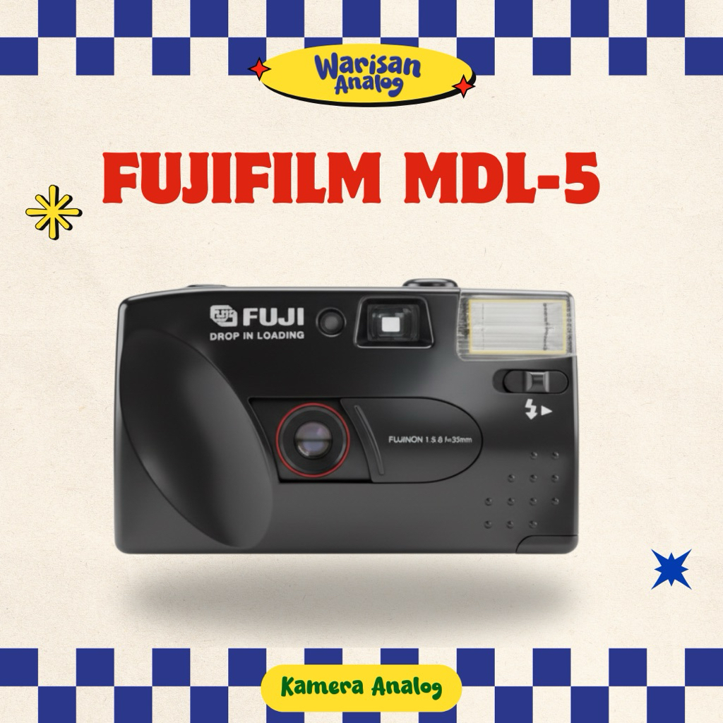 KAMERA ANALOG FUJIFILM MDL-5 | REUSABLE CAMERA FILM 35MM | HASIL FOTO RETRO | COCOK UNTUK PEMULA | K