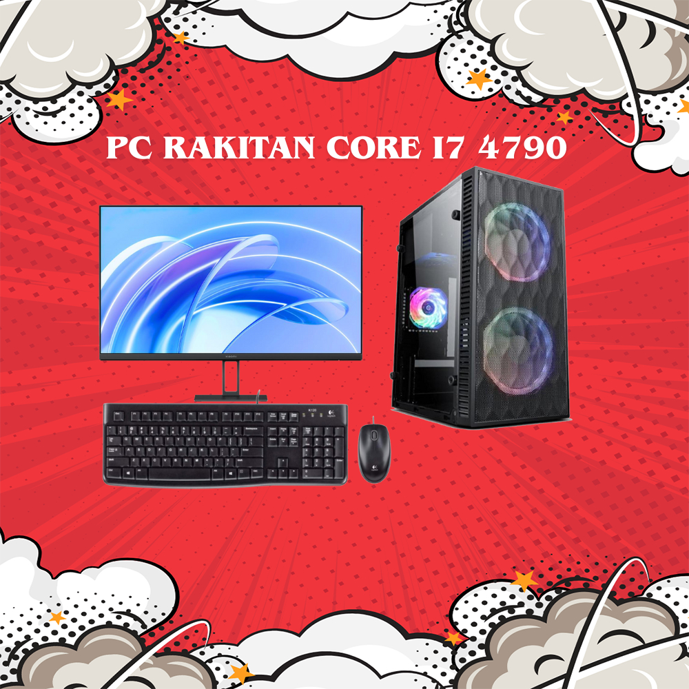 RAKITAN PC KOMPUTER CORE I7 4790 FULLSET
