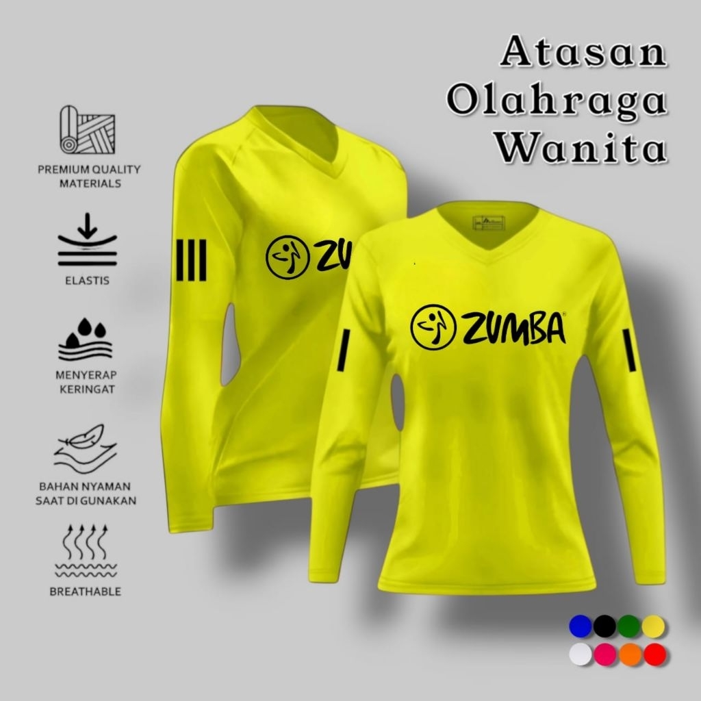 Baju Senam Zumba Fitness Aerobic - Atasan Wanita Zumba - Baju Senam - Local Brand