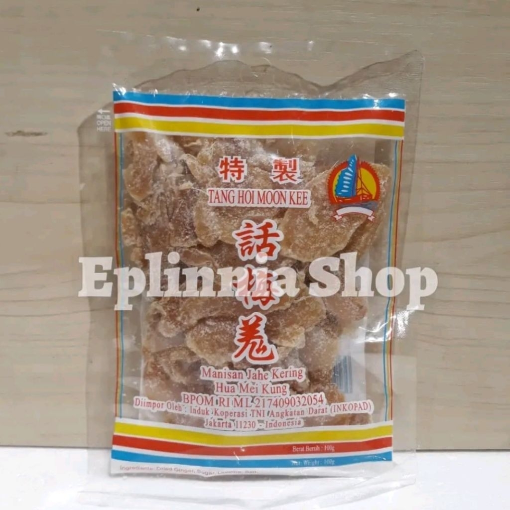 Tang Hoi Moon Kee 100 gr - Manisan Jahe Kering