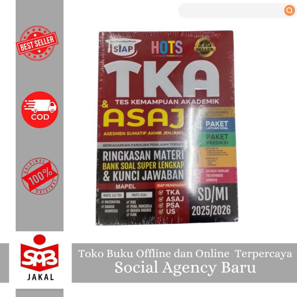 Buku TKA SD 2025/2026 : SIAP TKA & ASAJ SD/MI 2025/2026