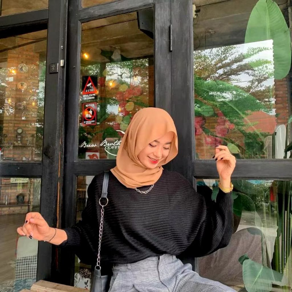 Atasan Blouse Wanita Premium / Lasperal Batwing Rajut Premium / Baju Rajut Wanita / Baju Rajut Batwi