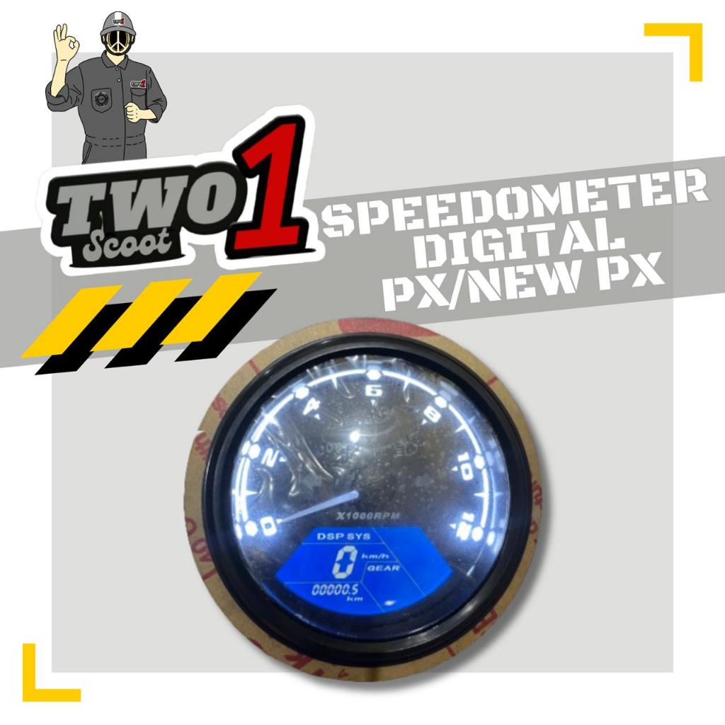 spidometer/speedometer digital/babon pnp vespa px ps newpx
