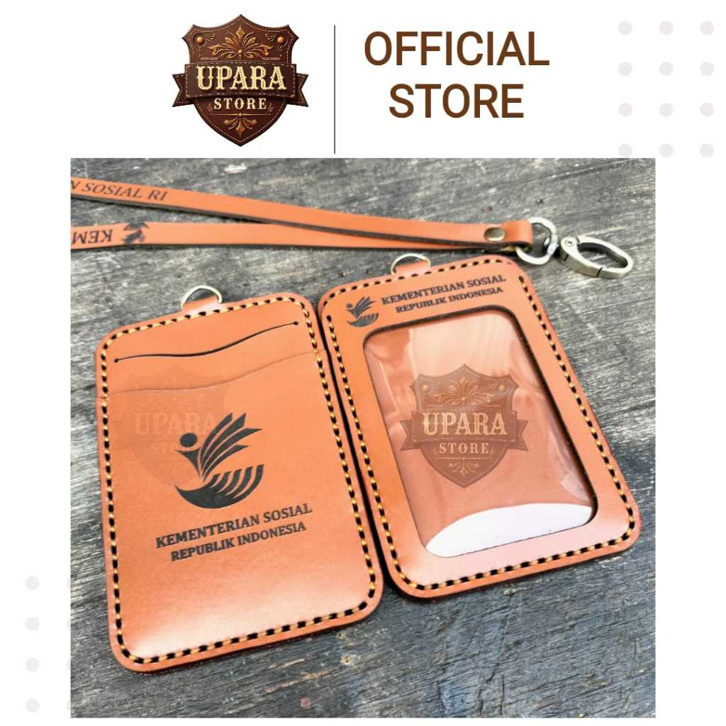 YENITER ID Card Name Tag Holder Kulit Asli Premium id card / case holder