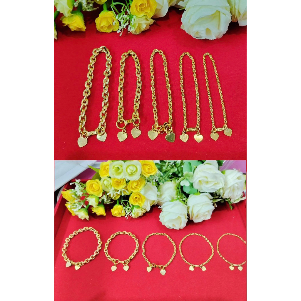 GELANG RANTAI MEDAN KOIN91 LAPIS EMAS