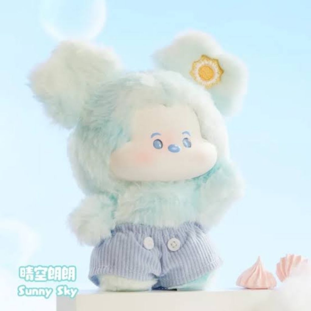Miniso x Disney Blindbox Mickey Head in The Clouds Vinyl Plush Keychain SELECTED SUNNY SKY