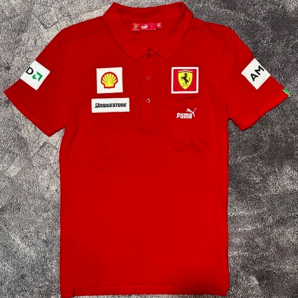 Polo Ferrari X Puma Vintage Original Official Merchandise Scuderia Ferrari F1 2008 Rare
