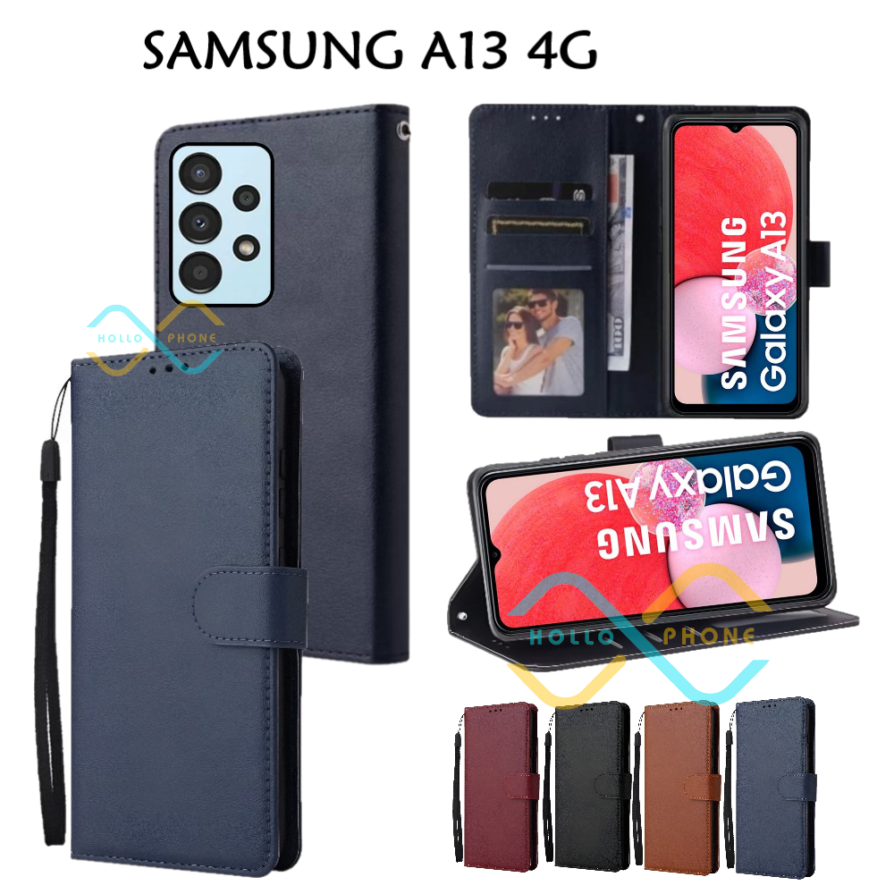Flip Case Samsung A13 4G Dompet Wallet Leather Case Premium Casing Hp Samsung A13 4G