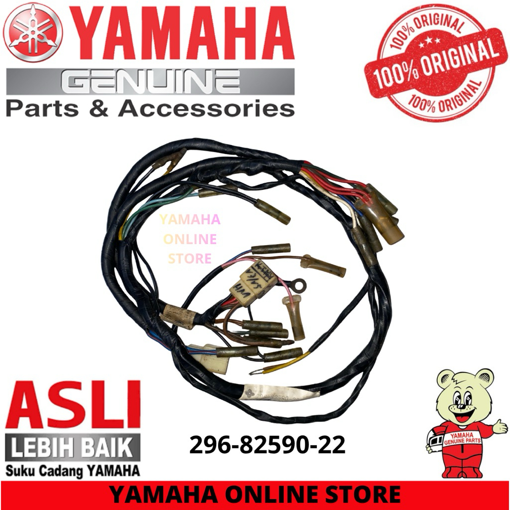 296-82590-22 | WIRE HARNESS ASSY, KABEL BODY V50 V70 V75 ORIGINAL YAMAHA MADE IN JAPAN