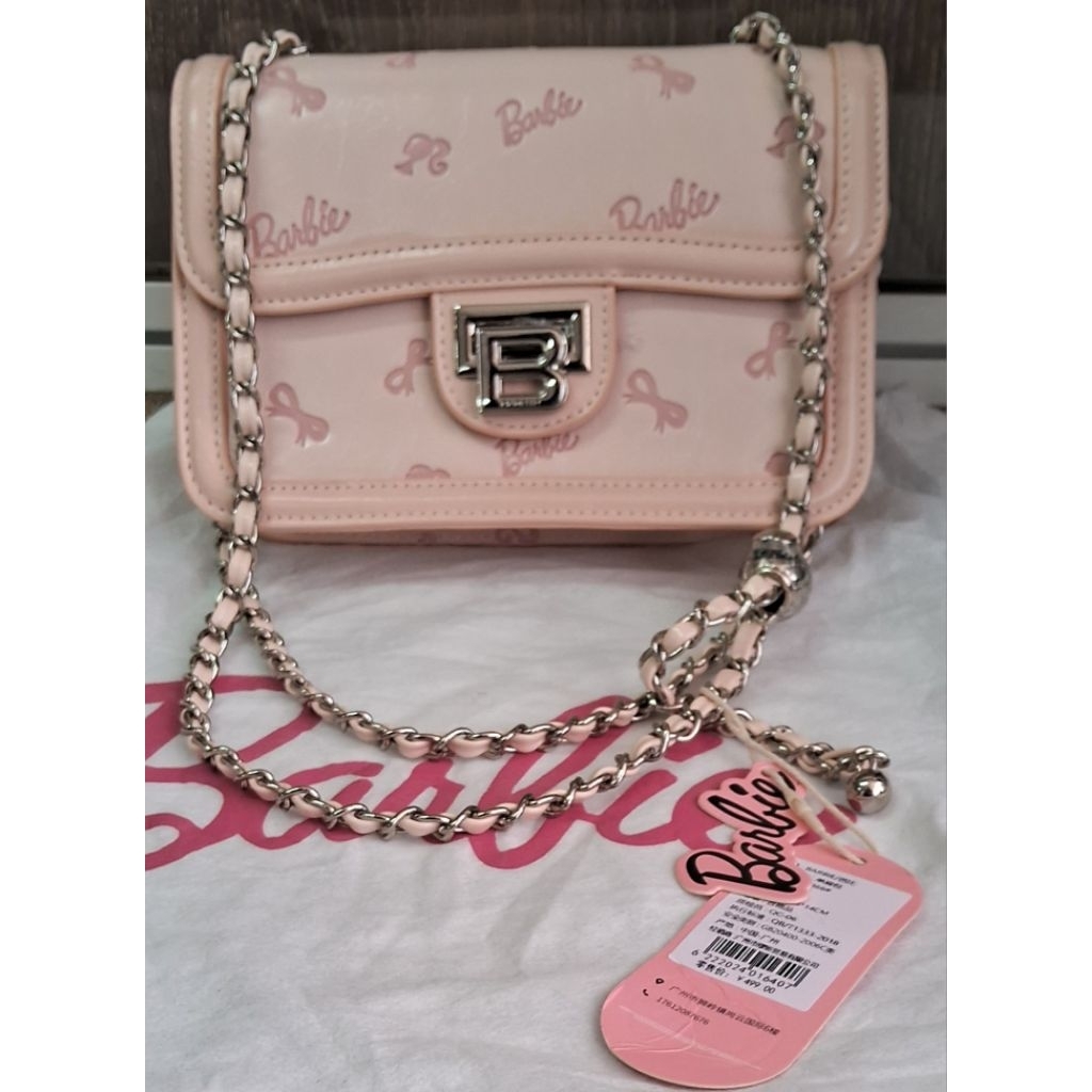 tas barbie kotak pink