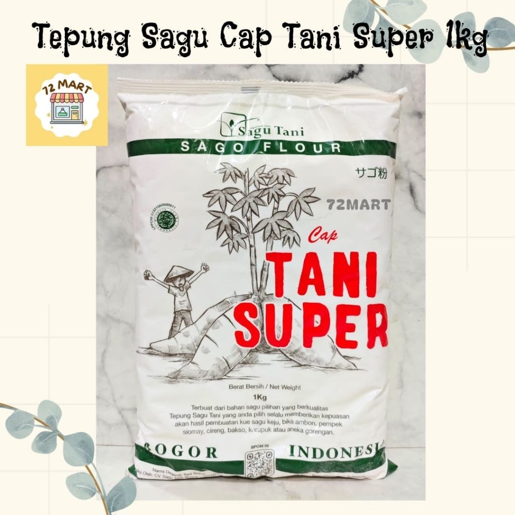 Tepung Sagu Tani cap Tani Super 1kg