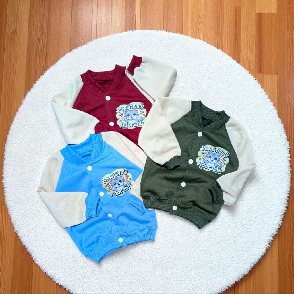 Jaket Bayi 6-12 Bulan Sweater Anak Laki laki Kancing Depan Outwear Kids