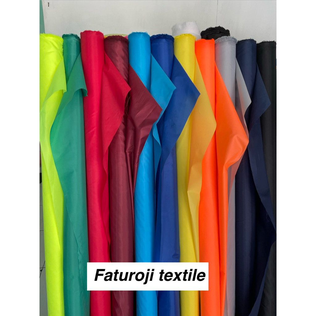 KAIN PARASUT ANTI AIR WP WATERPOOFF UNTUK JAKET TAS TENDA JAS HUJAN KULITAS IMPORT