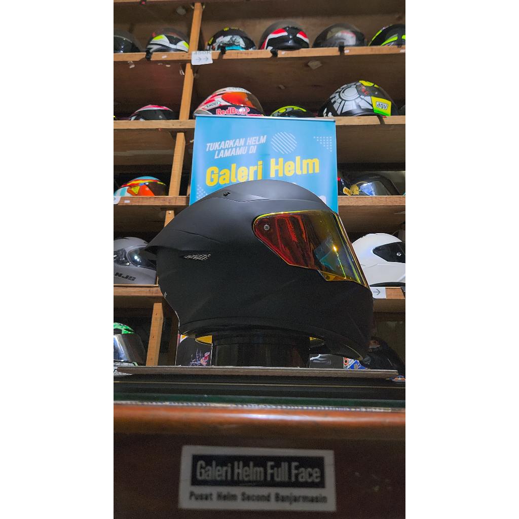 KYT TT COURSE HITAM DOFF SECOND