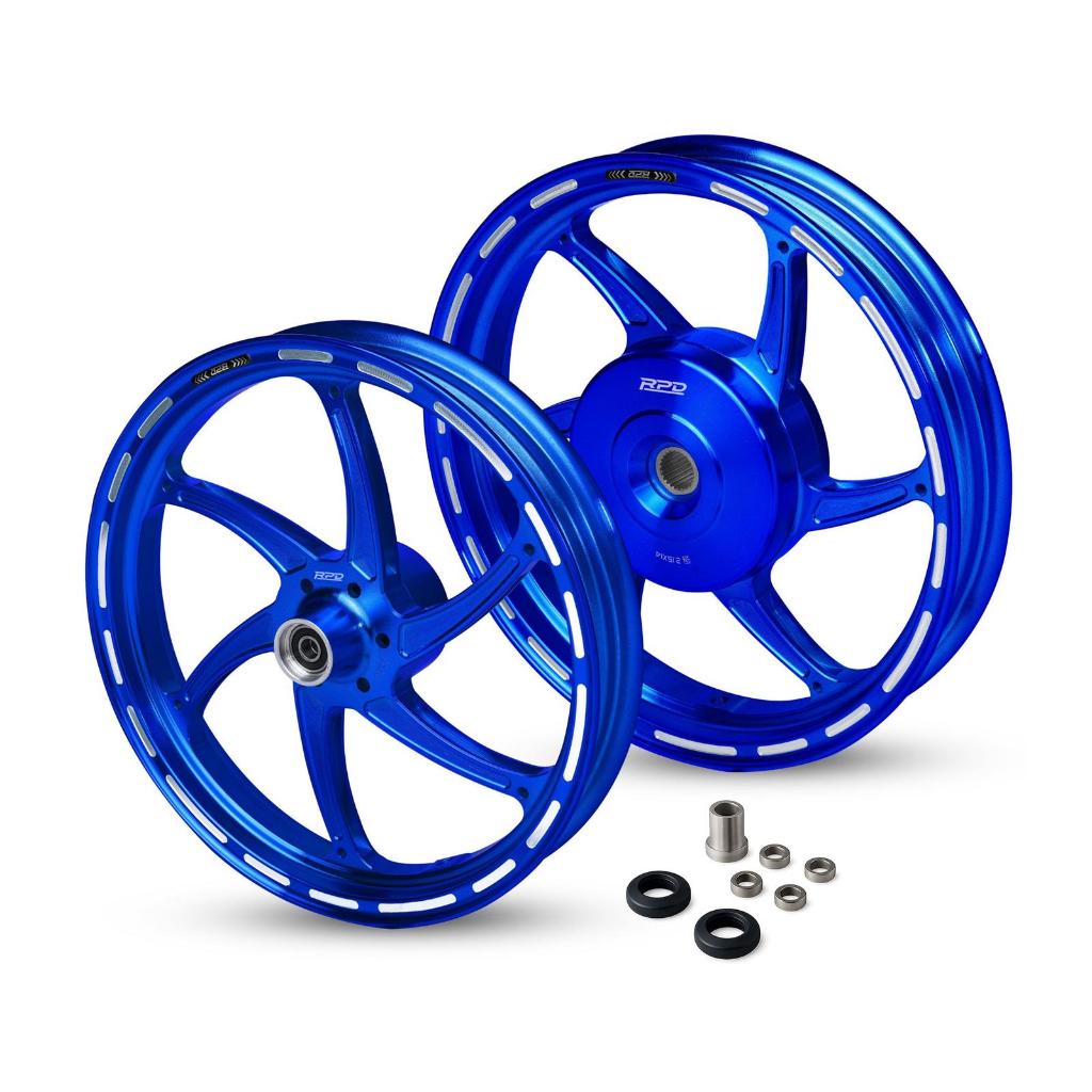 Velg Honda Stylo 160 CBS / RPD CNC Casting Wheel Set Skyblade Motor Stylo 160 CBS - NAVY BLUE STRIPE