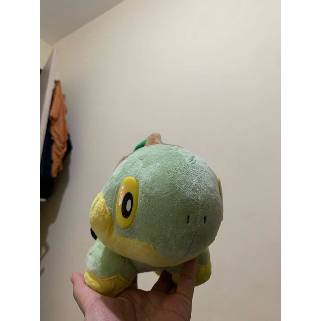 original pokemon turtwig mata keras takaratomi biru
