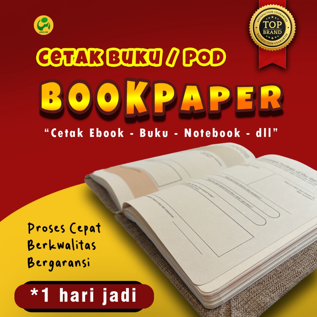 Cetak Buku Novel, Ebook, NoteBook - Kertas Bookpaper Premium