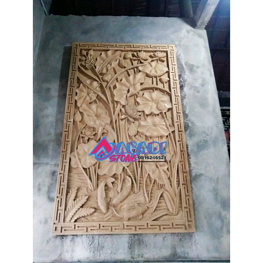 RELIEF BATU ALAM PAJANGAN DINDING RUANG TAMU PAGAR GARASI