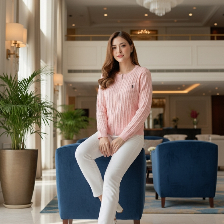 Cardigan Polo Kepang Korean Style - Mazure