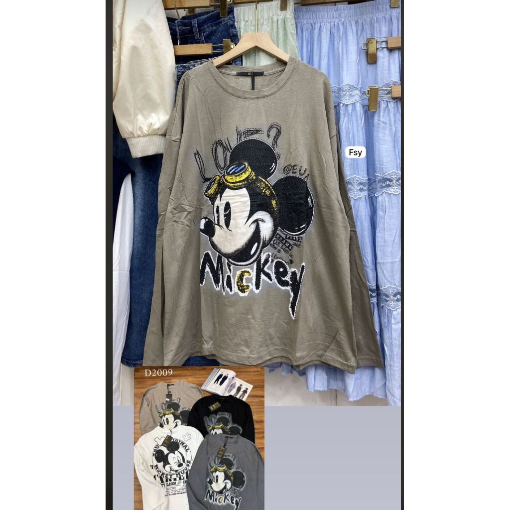 New Arrival#A03.131K-1 MICKEY Pakaian Fashion Wanita Terbaru Kekinian Ala Korean Vintage Style / Ata