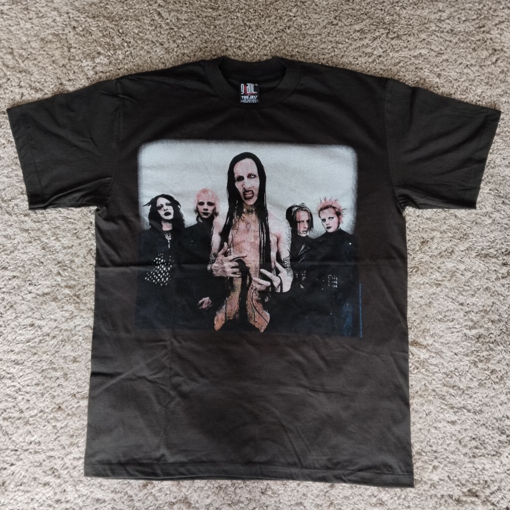 Kaos band bootleg thailand original alternative metal band "Marlyn Manson".