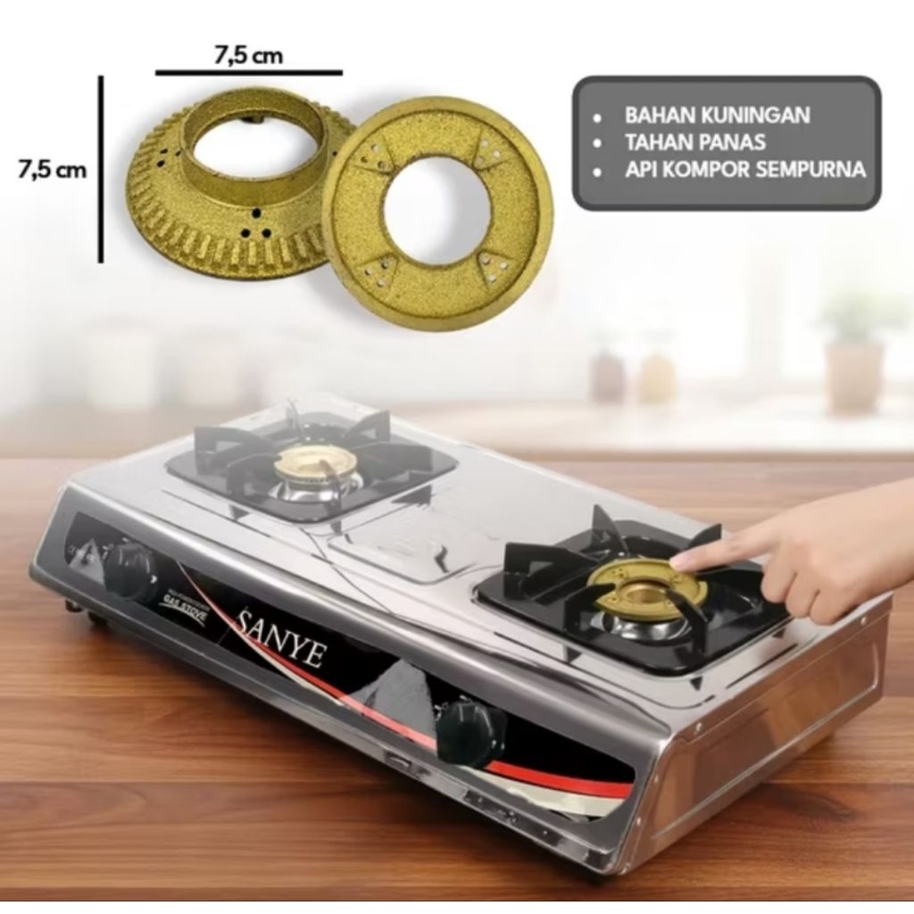 Sumbu Kompor Rinai Besar Burner Kepala Tungku Kompor Gas Rinnai
