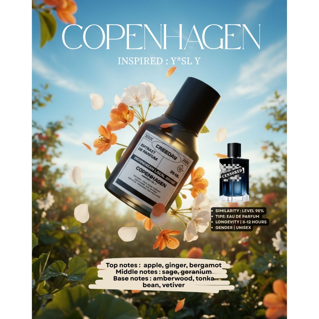 FREEDAY Y5L Y Extrait De Parfum 100ML - 35ML - Parfum Pria Wangi Tahan Lama - Long Lasting - Extrait