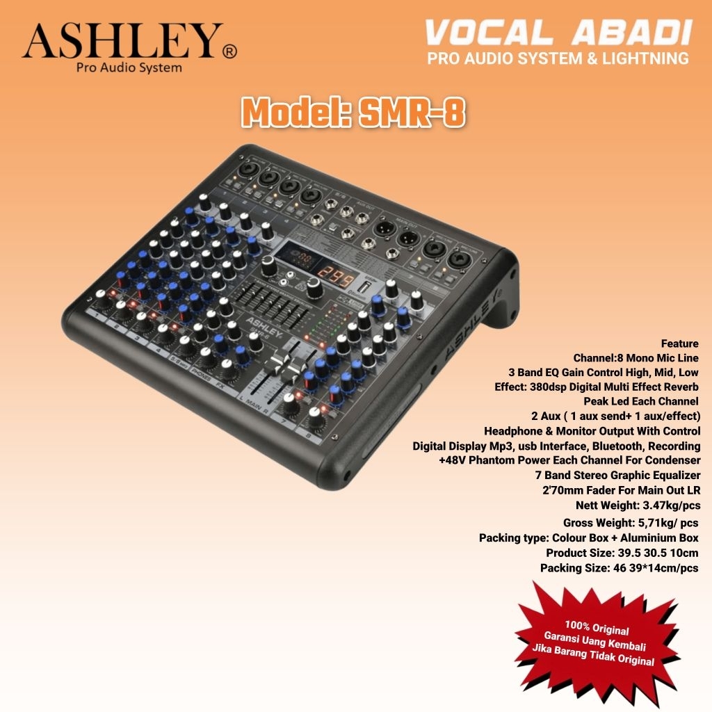 MIXER AUDIO ASHLEY SMR - 6