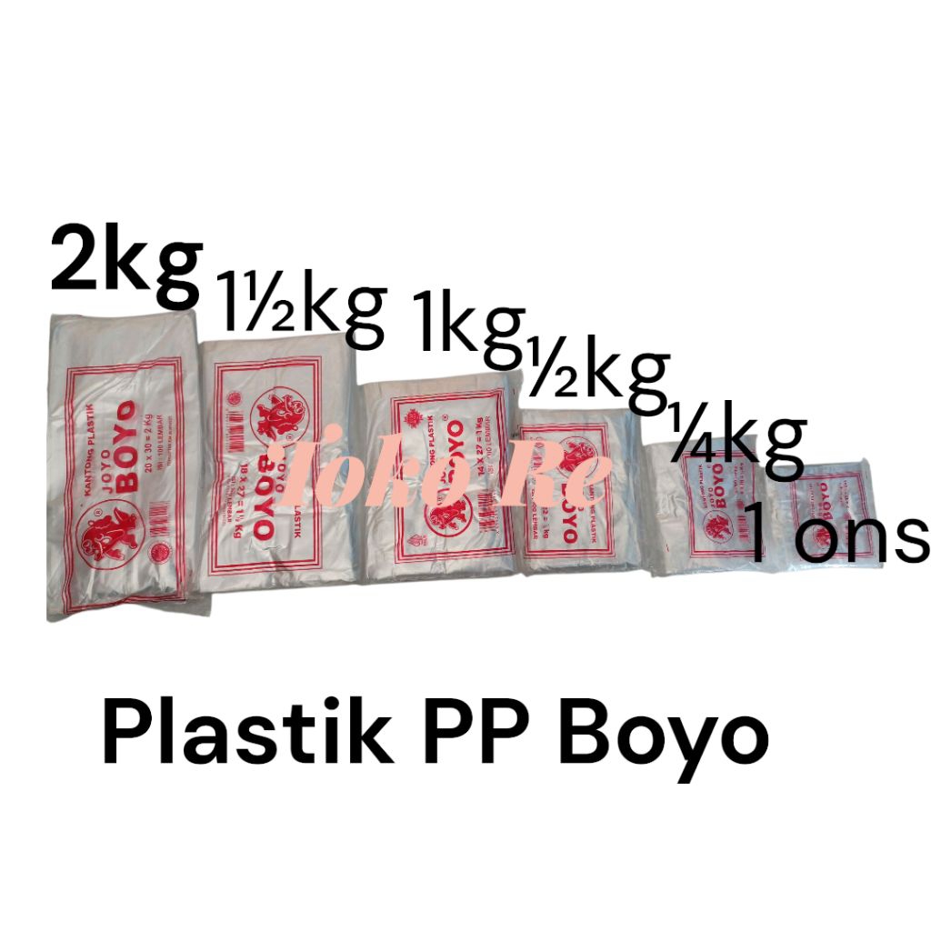 Plastik PP/Bening Joyo Boyo isi 100 lembar