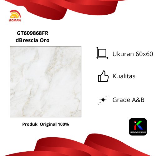Roman Granit 60x60 Cm dBrescia Oro GT609868FR