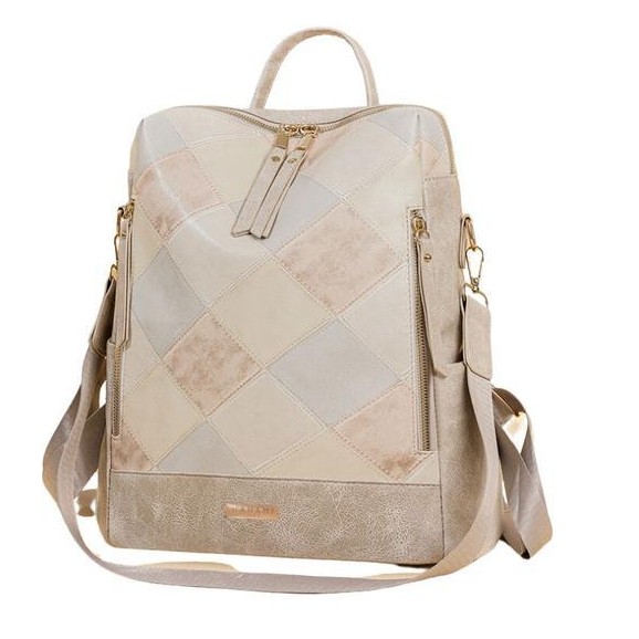 Palomino Bags - Tas Ransel Wanita Calestra Kulit Grey Terbaru Kekinian Bacpack Cantik Sekolah