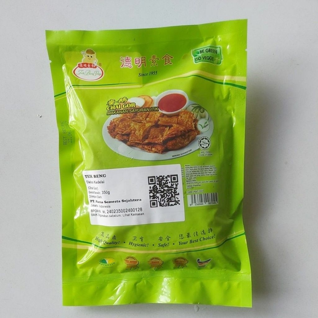 CHAI GOR, MAKANAN SAYURAN ITIK , 350G, TEIK BENG, MALAYSIA PRODUCT