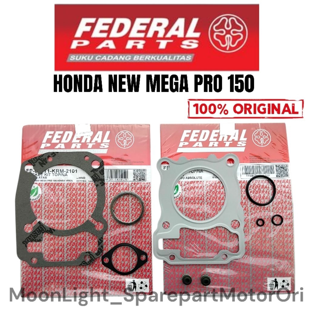 GASKET PAKING TOP SET MEGAPRO NEW VERZA CRF 150 ORIGINAL ORI FEDERAL FP-061T1-KRM-2101