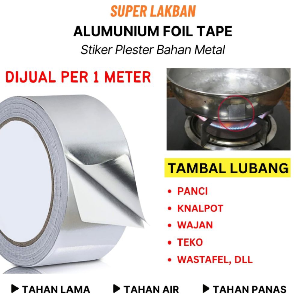 Lakban Aluminium foil Lem panci lakban panci anti panas