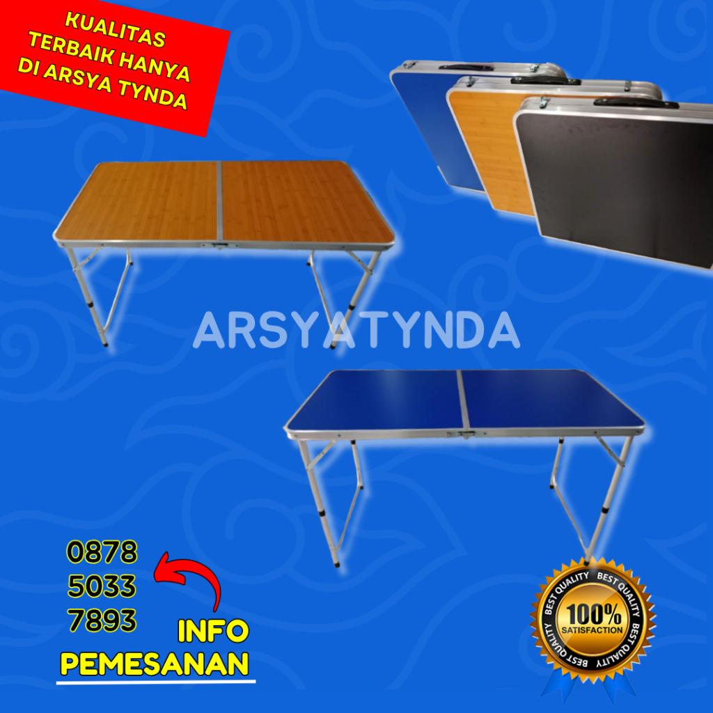 MEJA LIPAT KOPER PORTABLE SERBAGUNA DAGANG PRAKTIS BERKUALITAS