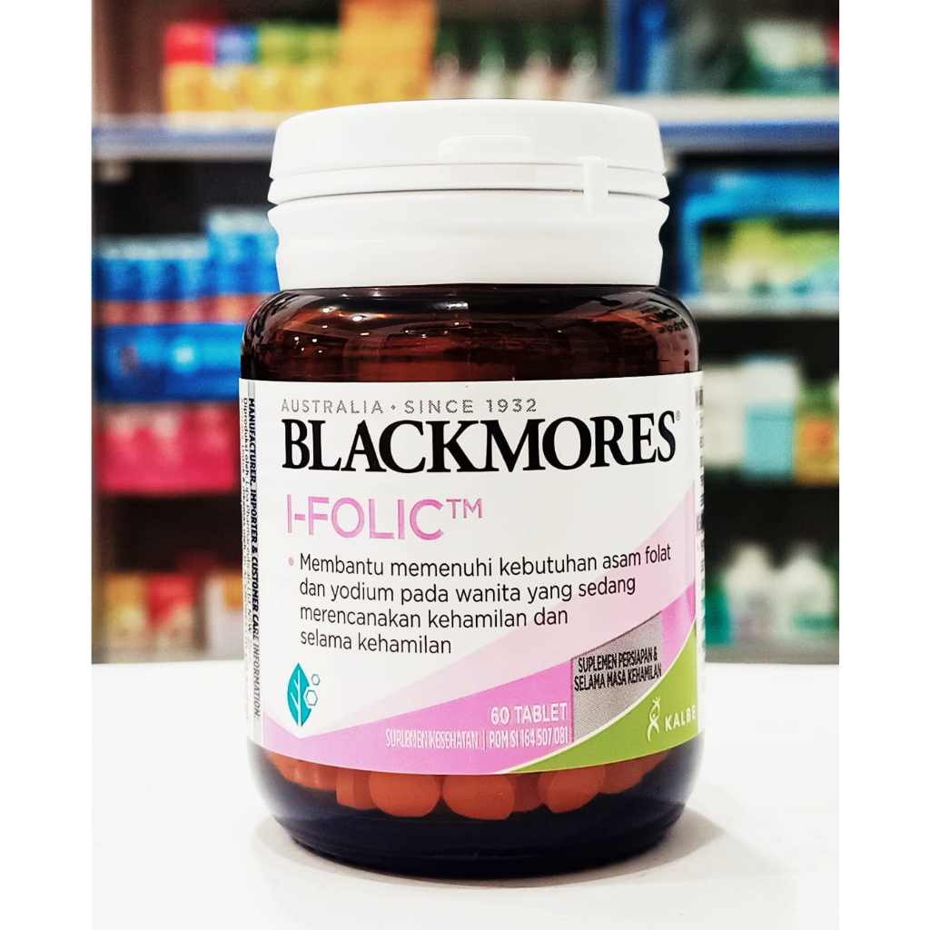 BLACKMORES I-FOLIC ISI (60 TABLET) - SUPLEMEN ASAM FOLAT UNTUK PROMIL
